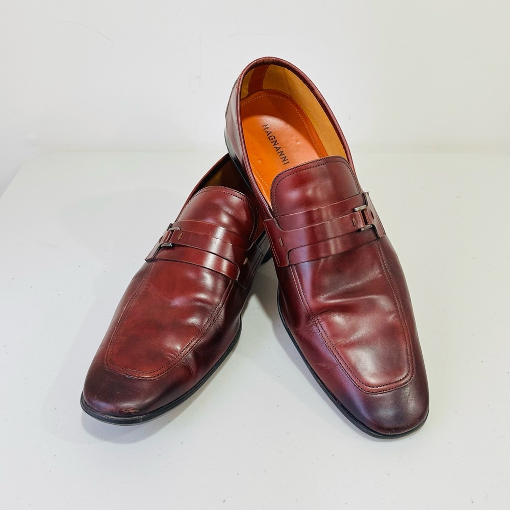 Magnanni Meingo brown loafers dress shoes mens 10 M Portugal 17534‎ loafer Bit